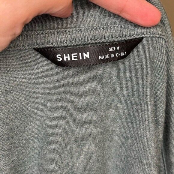 SHEIN Mens Green Short Sleeve Polo Shirt Size Medium - Picture 5 of 7